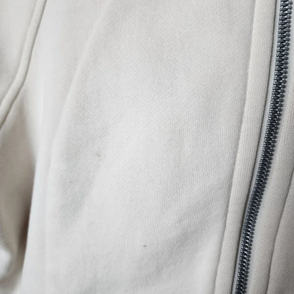 LULULEMON Scuba Cropped Hoodie‎ Zip Up Bone Cream Athleisure